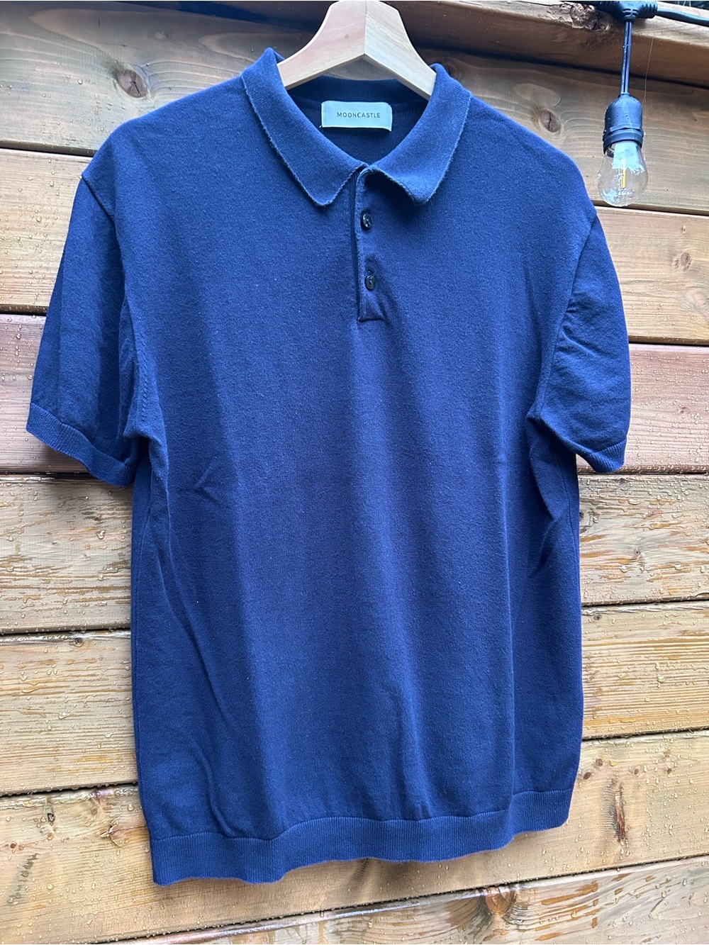 Men’s mooncastle Japanese knit polo button up